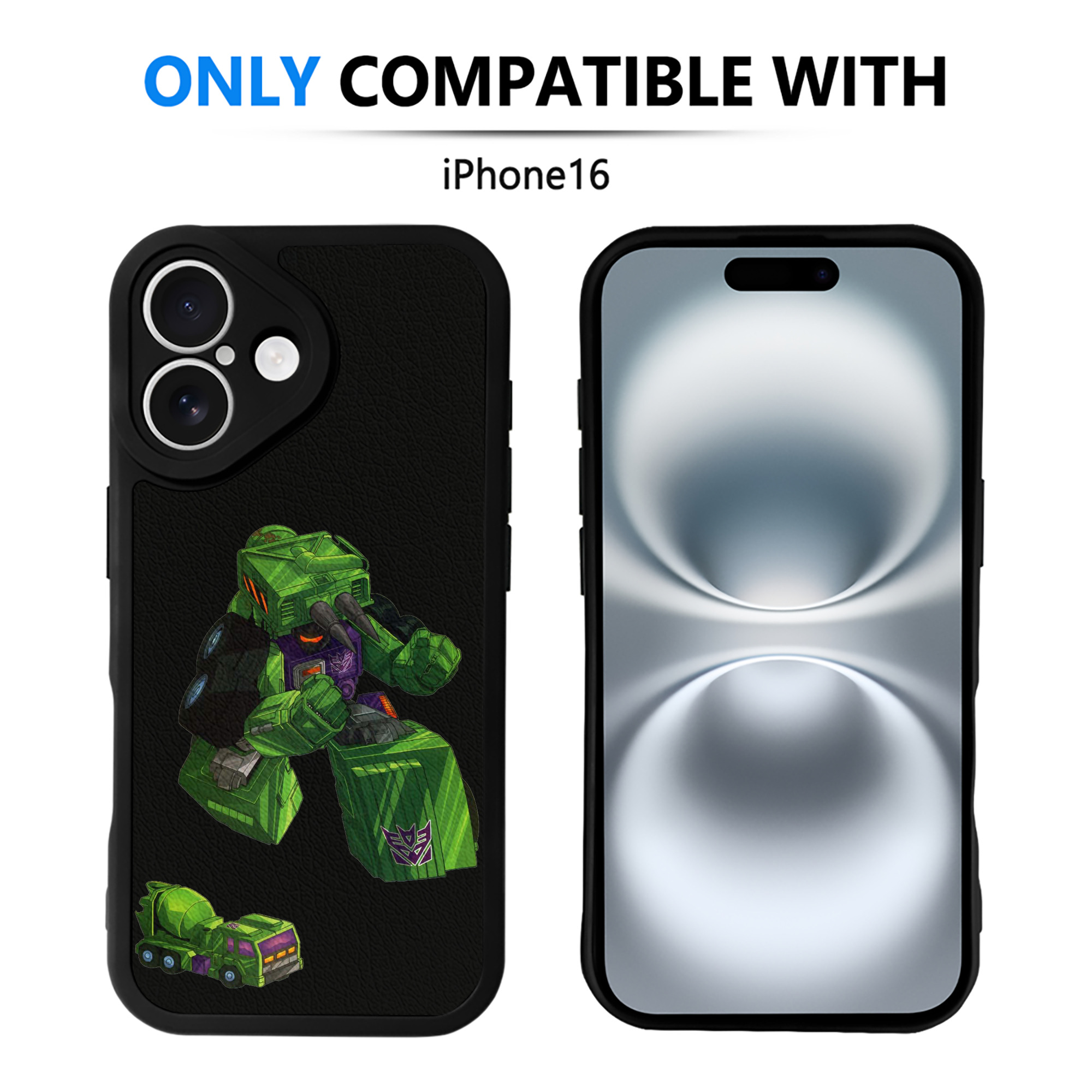（画像用）  【iPhone 16シリーズ対応】シリコンスマホケース（レザー調） 材質：シリコン